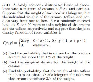 a company distributes boxes of three products|Solved 3.41 A candy company distributes boxes of choco.